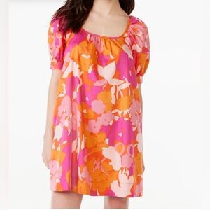 Free Assembly RETRO Inspired Flower Motif Mini Dress Size Small